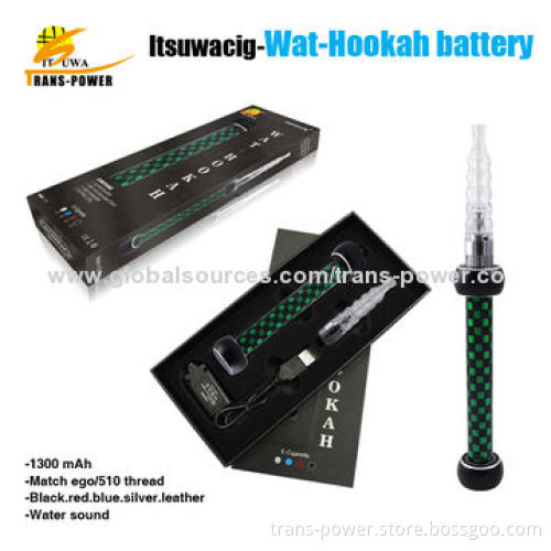 2014 modern design hookah WAT-hookah e hookah kit, eGo/510 thread, CE, RoHS marks